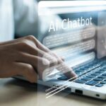 ai chatbot on laptop